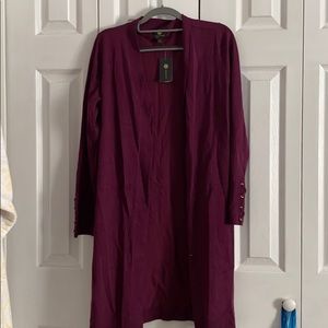 Plum cardigan